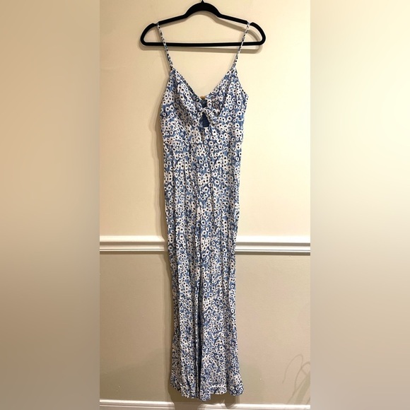 Hutch Anthropologie Ditsy Print Jumpsuit Blue Floral Size Small - Picture 6 of 9
